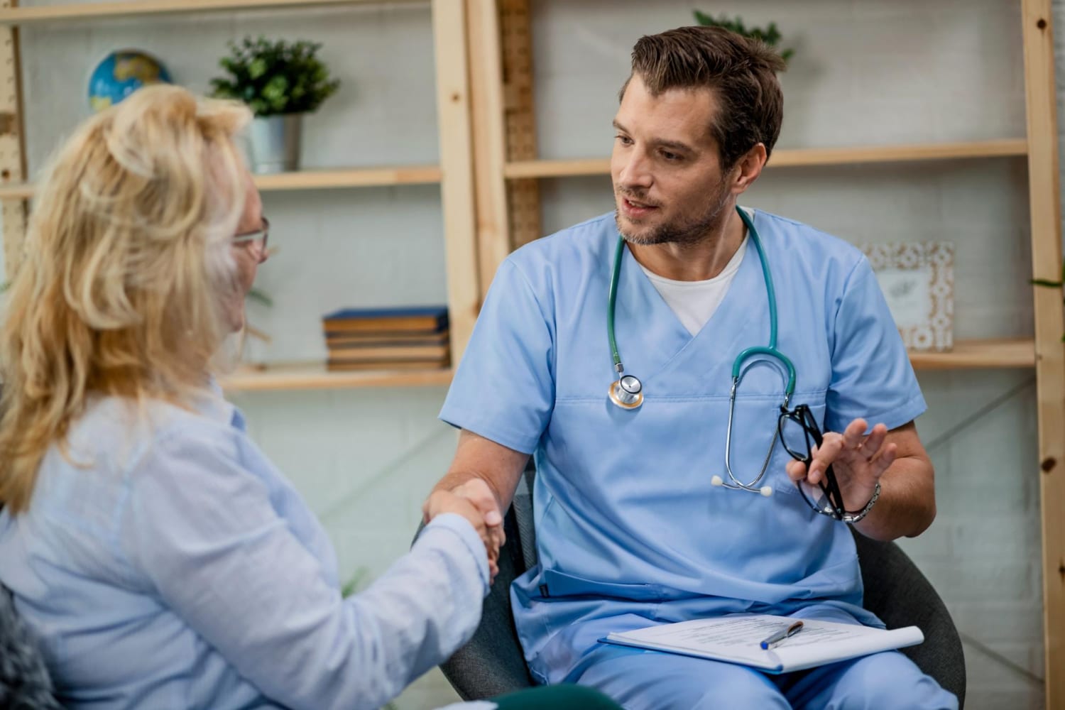 A patient actively participating in their treatment plan, empowered by the tools and support provided for a personalized healthcare experience.